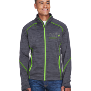 North End Men's Flux Mélange Bonded Fleece Jacket