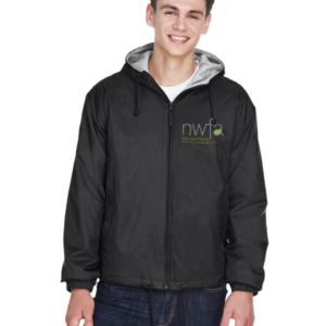 UltraClub Adult Fleece-Lined Hooded Jacket