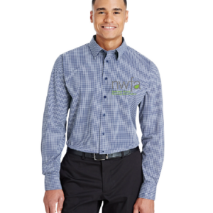 Devon & Jones CrownLux Performance™ Men's Tonal Mini Check Shirt