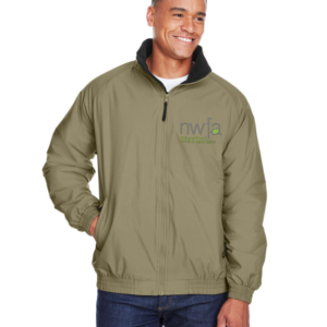 Harriton Adult Fleece-Lined Nylon Jacket