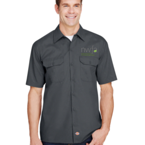 Dickies Men's FLEX Relaxed Fit Short-Sleeve Twill Work Shirt