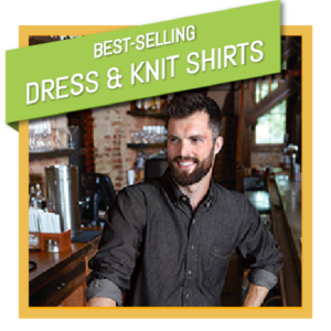 Dress and Knit Shirts with Embroidery